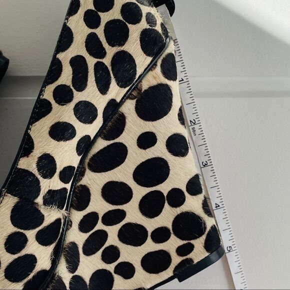 Betsey Johnson Mixxy Calf Hair Wedge Pump Shoes - Picture 10 of 14